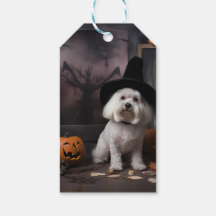 Maltesische Pumpkins Halloween Beängstigend Geschenkanhänger