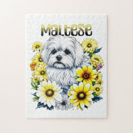 Maltesische Wasserfarbe i Art für Hundebesitzer Puzzle