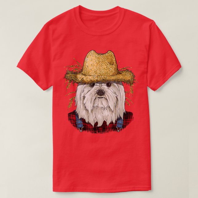 Maltesischer Bauer Maltese Dog Lover  T-Shirt (Design vorne)