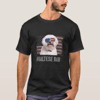 Maltesischer Best Dog Vater je Retro US-amerikanis