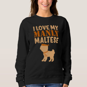 Maltesischer Haustier männlicher Hund Geschlecht o Sweatshirt