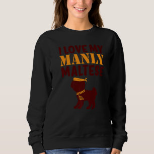 Maltesischer Haustier männlicher Hund Geschlecht o Sweatshirt