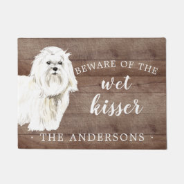Maltesischer Hund Personalisiert Dog Mat Fußmatte