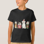 Maltesischer Kaffee Latte Winter Christmas Dog Mam T-Shirt<br><div class="desc">Maltesischer Kaffee Laterne Winter Weihnachtsferien Mama Holiday</div>