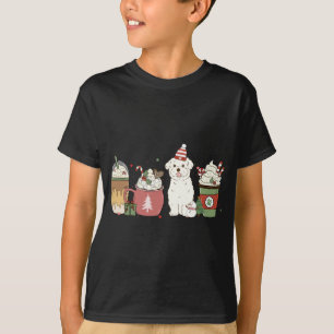 Maltesischer Kaffee Latte Winter Christmas Dog Mam T-Shirt