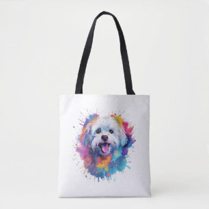 Maltesischer Splash Art Hund T - Shirt Classic T-