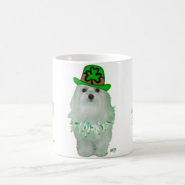Maltesischer St. Patrick's Day Kaffeetasse (Mittel)