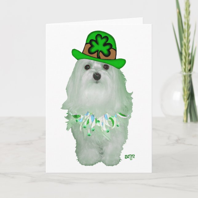 Maltesischer St. Patrick's Day Karte (Vorderseite)