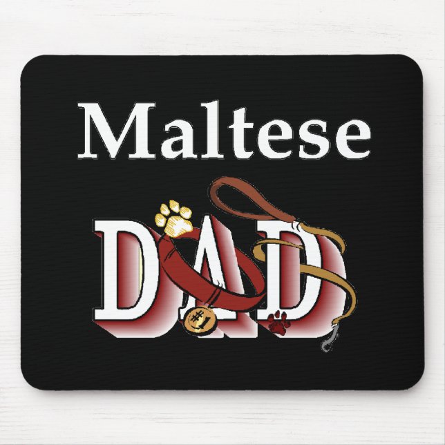 Maltesischer Vater Gifts Mousepad (Vorne)