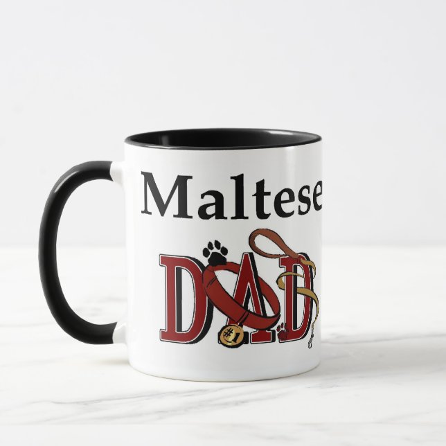 Maltesischer Vater Gifts Tasse (Links)