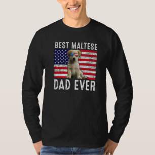 Maltesischer Vater US-amerikanische Flagge Maltese T-Shirt