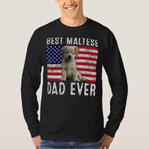 Maltesischer Vater US-amerikanische Flagge Maltese T-Shirt