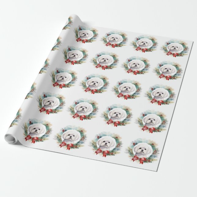 Maltesischer Weihnachtsmann Geschenkpapier (Ungerollt)