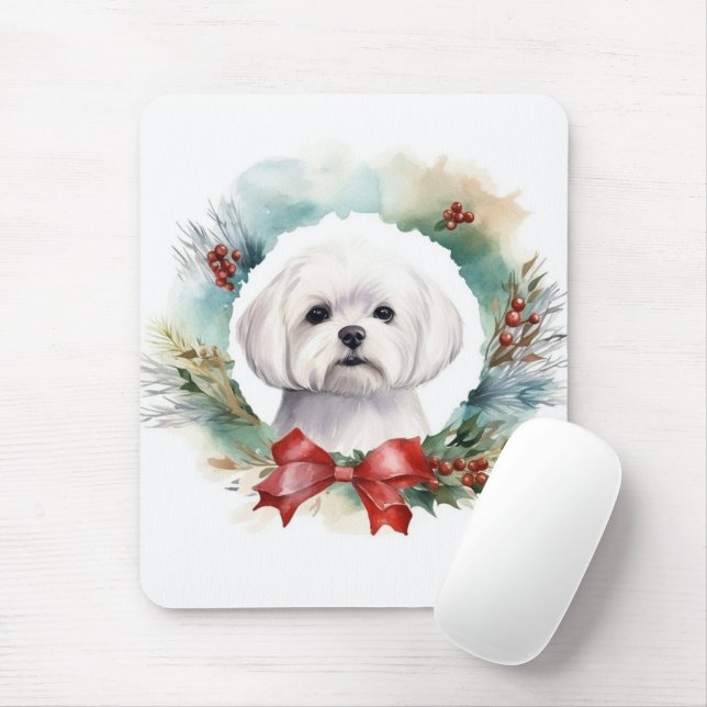 Maltesischer Weihnachtsmann Mousepad (Mit Mouse)