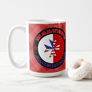 Maltesisches amerikanisches Cross-Ensign Kaffeetasse