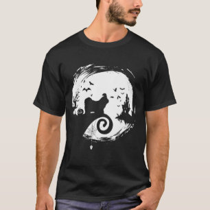 Maltesisches Halloween Costume Moon Silhouette Cre T-Shirt