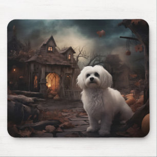 Maltesisches Halloween Gruselig Mousepad