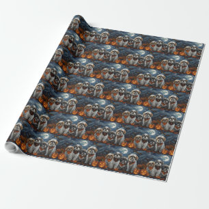 Malti Tzu Halloween Gruselig Geschenkpapier