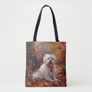 Malti Tzu im Herbst Leaves Fall Inspiriert