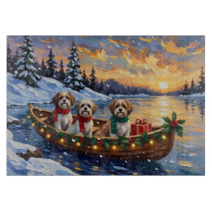 Malti Tzu Weihnachtsboot-Feiertag Schneidebrett