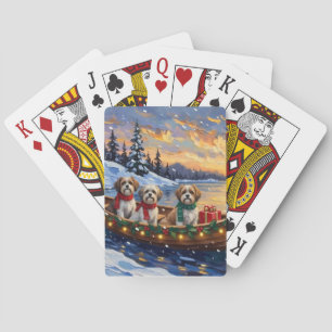 Malti Tzu Weihnachtsboot-Feiertag Spielkarten