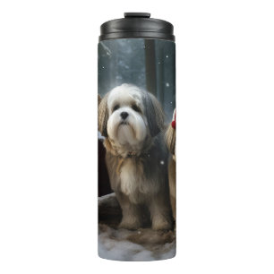 Malti tzu Weihnachtsschlitten-Weihnachtsdekoration Thermosbecher