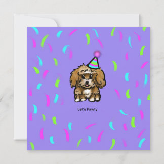 Maltipoo Celebration Card Feiertagskarte