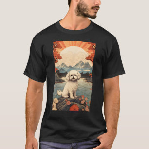 Maltipoo Dog Ästhetisch Japanisch Ukiyo e 6 T-Shirt