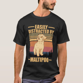 Maltipoo-Fan leicht abgelenkt durch Maltipoo T-Shirt