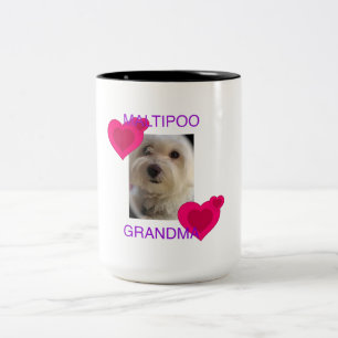 Maltipoo Großmutter Zweifarbige Tasse