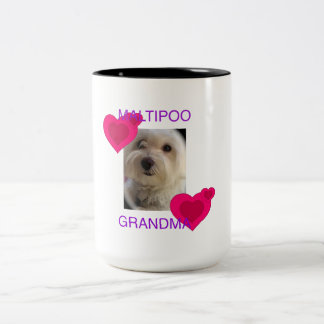 Maltipoo Großmutter Zweifarbige Tasse