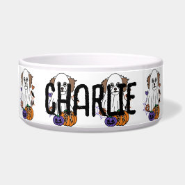 Maltipoo Halloween Ghost Dog Napf