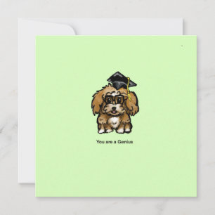 Maltipoo ist ein Genie Feiertagskarte