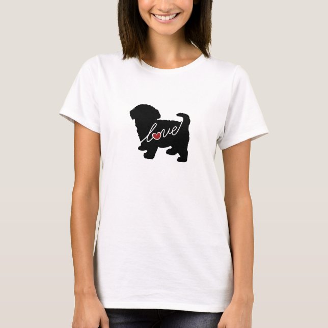 Maltipoo Liebe T-Shirt (Vorderseite)