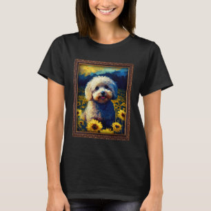 Maltipoo Malerei Sonnenblumen Blume Mama T-Shirt