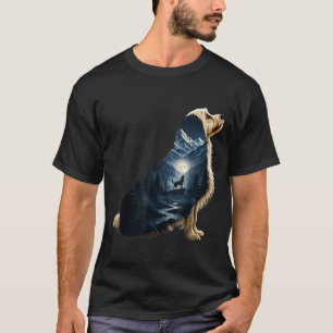 Maltipoo mondbeschienener Berghund Liebhaber Wildn T-Shirt
