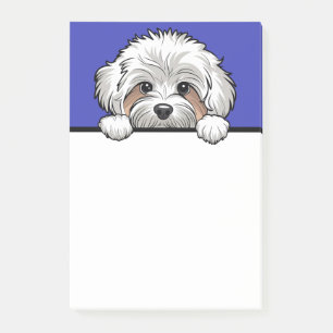Maltipoo Niedlich Peeking Dog Lover Geschenkartike Post-it Klebezettel