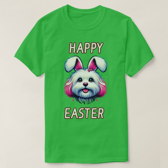 Maltipoo Osterhase 4 T-Shirt (Design vorne)