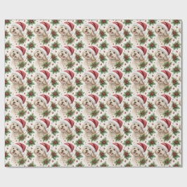 Maltipoo-Weihnachtspapier Geschenkpapier