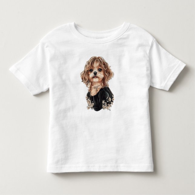 Maltistischer Maltipoo T - Shirt für Kleinkinder (Vorderseite)