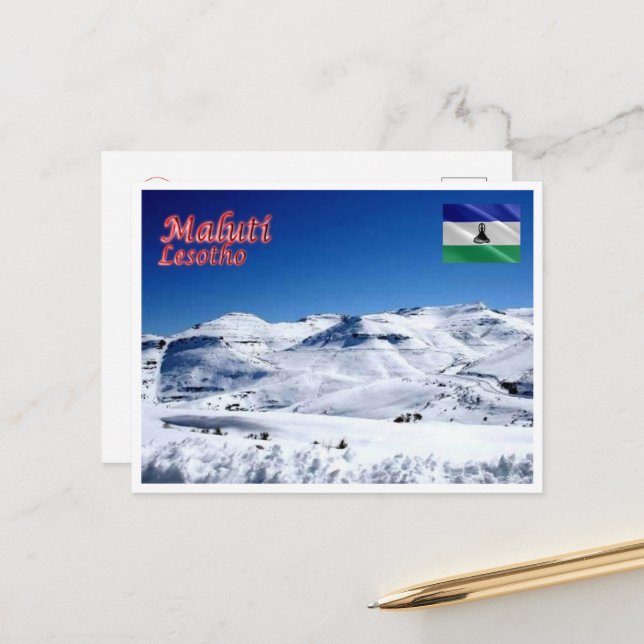Maluti - Lesotho - Postkarte (Vorderseite/Rückseite Beispiel)