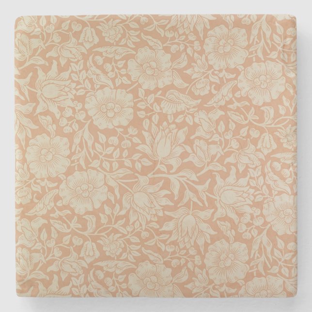 "Malven" Tapetenentwurf Steinuntersetzer (Vorderseite)