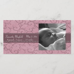 Malvenfarbene Ankündigung