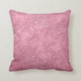 Malvenfarbene Beschaffenheits-Rebe-rosa Vintages Kissen