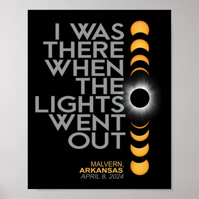 Malvern 2024 Solar Eclipse 2024 040824 Eclipse Poster (Vorne)