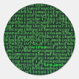 Malware Runder Aufkleber