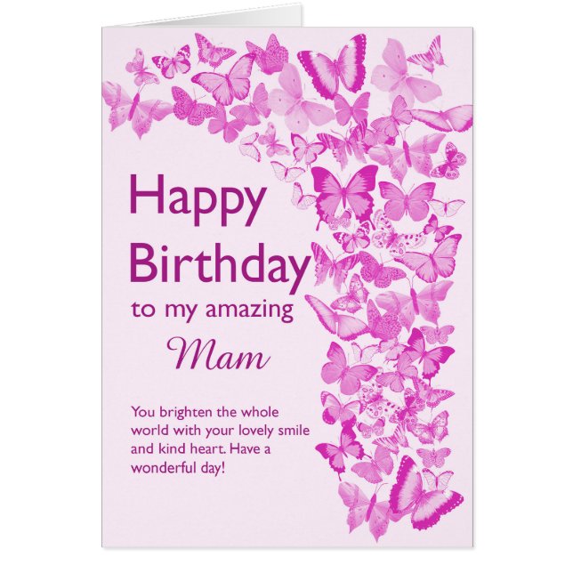 Mam Birthday Butterflies (Vorne)