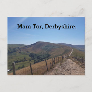 Mam Tor, Derbyshire. Feiertagspostkarte