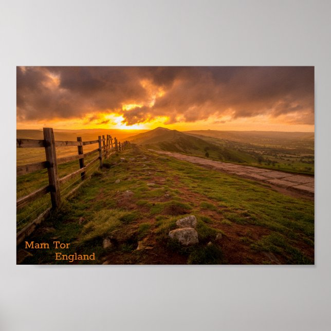 Mam Tor - England Poster (Vorne)