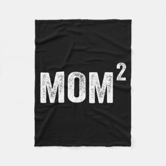 Mama2 Mutter von 2 Kindern Kinder Jungen Mädchen M Fleecedecke